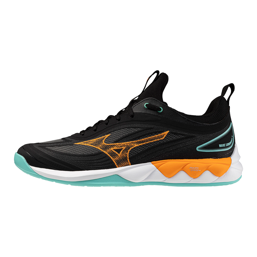 Mizuno WAVE LUMINOUS 3 Black/Tangelo/Ice Green